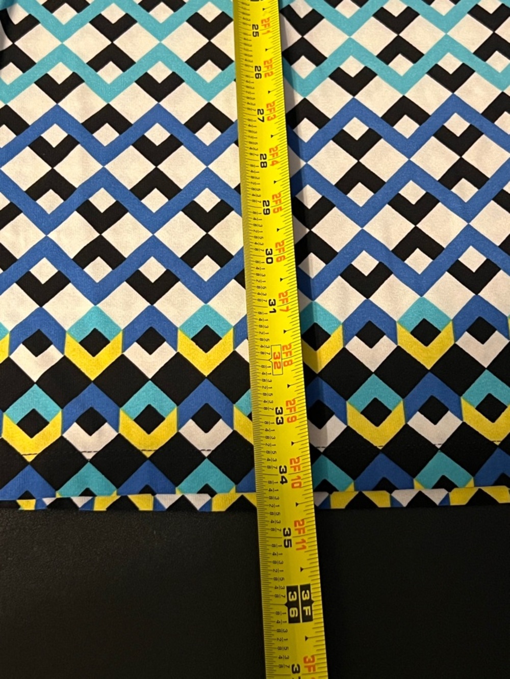 Maggy London Blue Multi Geometric Shift Dress - Picture 7 of 8